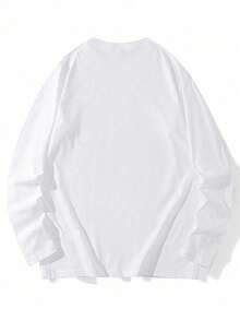 This Newly Released Women's Round Neck Long Sleeve T-Shirt Is Made From 100% Cotton (100% Cotton) And Features An Inset Sleeve Design. This Casual, Comfortable, And Cute Long Sleeve T-Shirt Features A Printed Pattern, Perfect For Fall And Winter.