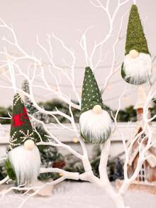 3pcs/Set Christmas Faceless Old Man, Christmas Gnome Hanging Decoration, Winter Home Decoration, Christmas Tree Decor Pendants, Christmas Party Favors Decoration, Perfect For Holiday Decor, Home, Office, And Window Display, Festivals Decor, Room Decor, Home Decor, Offices Decor, Theme Party Decor, Christmas Decor Christmas Decorations