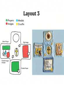 1Pc Meticulously Crafted Pocket Prayer Book, Faith Version, Catholic Travel Prayer Kit, Featuring A Cross, Images, And Spanish Prayers | Artisan Christian Gift For Daily Worship