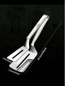 1/2 Pieces Of Stainless Steel Multifunctional Steak And Barbecue Tongs, Fish Fry Spoon Clip, Bread Clip, Suitable For Camping Kitchen Tools - Multicolor - View 5