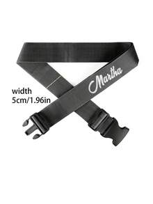 1pc Custom Embroidered Luggage Strap - Customizable Name, Text, Luggage Packing Strap Anti-Theft Multi-Function Hanging Buckle, Sturdy Closure Design, Durable Outer Strap, Outdoor Sports Fixing Strap, Portable Travel Anti-Theft Buckle Luggage Strap, Jacket Clip, Backpack Clothes Clip, Bag Clip For Carrying Support, Available In A Variety Of Colors, Travel Essentials, Gifts For Friends And Family Who Love Traveling