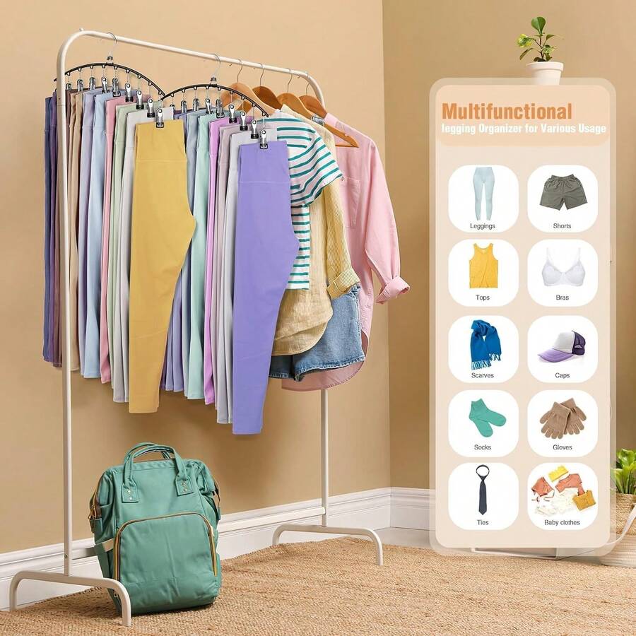 VASA NAMA 2 pcs Soportes Organizadores de Sombreros con Rotación de 360°, Perchas para Sombreros de Clóset, Estantes para Sombreros para Gorras de Béisbol, Organizador de Leggings para clóset - 1 - Ver 1