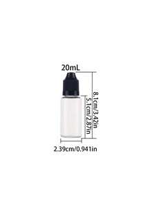 10pcs Slim Dropper Bottles, Capacity 5ml/10ml/20ml/30ml/50ml, Pet Friendly, Squeeze Type Dropper Cap, Essential For Back To School And Travel, Portable & Lightweight - Travel Accessories - 彩色 - 查看 10