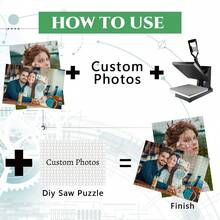 [DIY Customization] 500/1000 Piece Puzzle, Customized With Your Own Pictures And Photos, Suitable For Holiday Party Gifts, Weddings, Birthday Gifts, Valentine's Day, Mother's Day, Father's Day, Back-To-School Season, Halloween, Christmas, And New Year Gifts - 彩色 - 查看 4