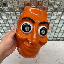意大利奇幻Tung Tung Tung Sahur木制火柴人，美国山海经木人面具，面具-卡通人物设计，表情丰富，轻盈舒适，万圣节服装、角色扮演和主题派对必备