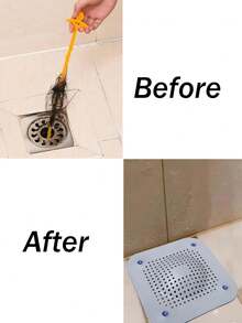 1 Packung quadratische Duschablaufabdeckungen, 5.7-Inch Ablaufhaarfänger flache Silikon-Stöpsel, für Bad und Küche Filter, Duschablaufschutz flache Filtersieb-Stöpsel, 2 Sets mit Saugnäpfen (Weiß, Grau)