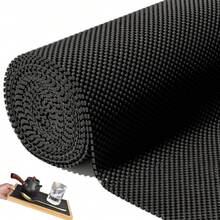 Revestimiento de Gabinete de Cocina, Forro para Estantes y Cajones 30 * 600CM, Revestimiento Antideslizante para Estantes, Tapetes para Cajones No Adhesivo, Shelf Liner Forro Cajon Impermeable (Negro) - Negro - Ver 6