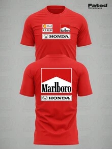 Dryfit F1 Retro MCL Retro T-Shirt - Fated Racing Unisex - Training - Fitness - Light - 紅色 - 查看 5