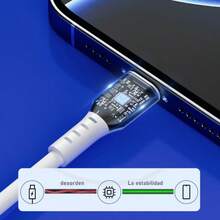 L101 Micro USB Cable 2.1A 1M White USB 3.0 - White - View 3