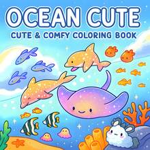 GDTME 成人及儿童涂色书，图案简洁醒目，海洋生物图案精美，助您放松身心（简洁醒目涂色） - 簡單海洋生物 - 查看 17
