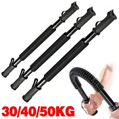 Flexible Power Twiste KG Stretch Spring Bendy Bar Gym Exercise 30 40 50 Kg
