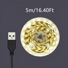 LQHZMYY 1pc USB LED Light Strip, Warm White LED Strip, Self-Adhesive, Suitable For TV Backlight And Home Decor, Night Light, Decorative Light, Lighting, USB Interface, 5V Voltage, USB Lighting, Computer Accessory, Sewing Machine Light Strip - Multicolor - View 16