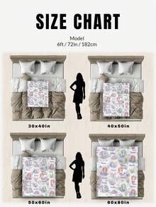 1 pezzo Coperta personalizzata con nome per letto, multiuso per soggiorno, divano, spiaggia, campeggio, animali domestici, coperta da letto personalizzata con testo di famiglia/animale domestico/coppia, regalo di Natale personalizzato, regalo per la famiglia, regalo di compleanno, regalo per amici, regalo per lei, regalo per figlio/figlia - Stile 1 - Visualizzare 8