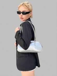 DareSee 方形简约黑色防紫外线时尚眼镜，适合日常或夏季旅行，可作沙滩太阳镜、女士沙滩配饰、基础款太阳镜，搭配毛衣、牛仔裤、运动裤、连帽衫、外套、连衣裙和长袖衬衫，适合音乐节、Y2KFest、返校季、秋季、圣诞节、冬季和圣诞节礼物。 - 深灰色 - 查看 2