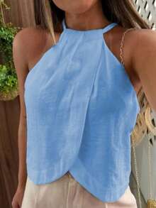 Casual Light Blouse - Various Colors / M-L-XL - Blue - View 3