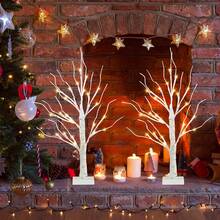 LED Birch Tree Lamp With Realistic Branches - Perfect For Creating Festive Atmosphere Anywhere At Home