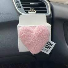 Heart-Shaped Air Vent Storage Box, Car Interior Air Vent Organizer, Car Accessories Storage Bag, Cute Phone Holder