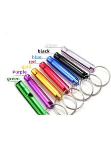 6pcs/3pcs Colorful Outdoor Survival Whistle, Camping Survival Whistle, Aluminum Alloy Whistle, Portable Multifunctional Gold Whistle, Outdoor Safety Survival Equipment, Outdoor Supplies, Survival Whistle, Fire Rescue Metal Whistle, Hiking Camping Gear, Training Camp Supplies, Swimming Accessories, Essential For Wilderness Survival, Outdoor Game Costume, Holiday Items, Random Color Shipped
