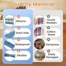 Drinking Straw Dispensers - 藍色的 - 查看 4