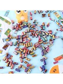 10/20 Rolls Interesting Bracelet Accessories DIY Sticker Beads, With Holes Can Be Used As Jewelry Accessories, Rich Patterns Decorative Stickers, Random Mixed Colors - Multicolor - View 10