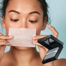 Papel absorbente de grasa de papel fibra de bambu con estuche, espejo y esponja. - 1 - Ver 2