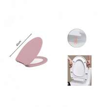 1 Stück Toilettensitz aus hochwertigen Materialien in Einzelfarbe, mit mehreren Farboptionen erhältlich. Geeignet für Hotels und Badezimmer, er bietet Ihnen ein sauberes, leises und komfortables Nutzungserlebnis und ist damit die ideale Wahl für den Austausch von Toilettenzubehör.