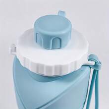 600ml 20.29oz Leakproof Foldable Water Bottle - Silicone, High-Temp Resistant, With Secure Strap For Cycling, Hiking, Gym & More - Available In Maca In Four Colors, Insulated Flas