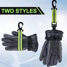 2 Stücke Handschuhe mit reflektierendem Rand und Sicherheitsgurt mit Drehverschluss