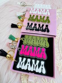 1 pieza Llavero personalizado de acrílico con nombre y flor de colores, recuerdos de fiesta de cumpleaños, regalo personalizado para la niña de las flores, etiqueta de mochila con nombre para niña, dijes de a juego, etiqueta de bolso de acrílico - Llavero de acero + anilla de cadena de 4 eslabones - Ver 3