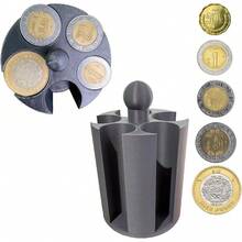 KOWTREJO Organizador de Monedas para Auto o Carro Porta Vasos (5 tamaños) (Gris) - gris - Ver 5