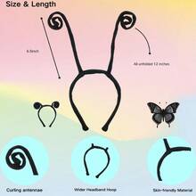 Butterfly Antenna Headband For Women And Men Ladybug Alien Antenna Headband For Adult Insect Costume