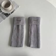Wearing Fashionable Items, Versatile Leg Covers, Autumn And Winter Sock Covers, Women's Pile Socks, Solid Color Calf Socks, Spring And Autumn Simple Socks - Dấu hiệu kim loại Khaki - Xem 7