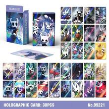 30pcs Hollow Knight Laser Cards, Collectible Trading Cards, Action Adventure Game Photo Cards, Halloween & Christmas Gift