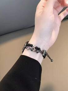 Cadena con adorno de perlas para la correa del , compatible con múltiples series de (10/9/8/7/6/5/4/3/2/1/ SE Ultra) y tamaños (38 - 40-41-42-44-45-46-49mm), correa de mujer inspirada en el estilo bohemio, brazalete decorado con encanto, ideal para agregar un toque de moda a su smartwatch