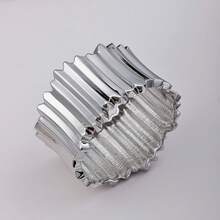 1 buc. Brățară asimetrică exagerată din aliaj, potrivită pentru purtare zilnică, întâlniri, petreceri, cadouri de ziua de naștere pentru femei, cadouri pentru festivaluri de muzică, bijuterii asortate pentru naveta zilnică