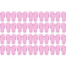 12/24 Pairs Pedicure Slippers For Guests Foam Disposable Flip Flops Pedicure Shoes Sandals Bulk For Women Spa Party Supplies - Multicolor - View 11