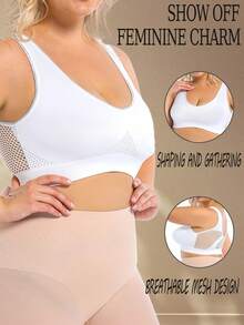 "CurveGlam™ Plus - Size Sports Bras: Embrace Your Beauty" - 混色 - 查看 2