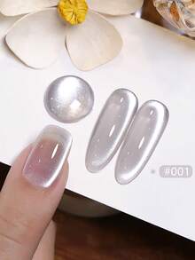 10ml Autumn Winter Nails New Ultra-Bright High Magnetic Powder Retro Ice Transparent Pink Blue Brown Red Glass Bead Cat Eye Gel Nail Polish Moonlight Porcelain White Cat Eye Phototherapy Nail Art Whitening Popular Gel For Nail Salon Home Diy Nail Supplies