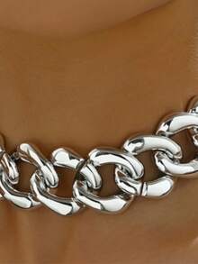 قلادة طويلة للنساء من الأكريليك بطراز فرنسي أنيق، بتصميم الشوكر، مناسبة كهدية عيد الحب، بطراز الهيب هوب الأمريكي