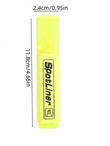 4/6pcs Color Highlighter Pen, Marking Pen, Wake-Up Pen, Color Marker Pen, Oblique Head Fluorescent Label Pen