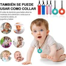 Collar Mordedor Sensorial 6pcs,Collares Masticables para Niños Sensoriales,Adecuados para Niños y Niñas con Autismo, Mordedores sin BPA paras y Niños Pequeños en Fase de Dentición - 1 - Ver 4