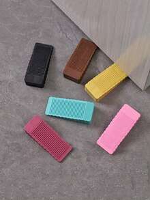 1 pezzo Paraurti in gomma con ventosa, protettore da parete autoadesivo, forte aspirazione, staffa antifurto silenziosa nascosta, materiale in gomma, miglioramento della casa, fermo porta, accessori di , fermo porta per porta a tempesta senza foratura, fermo porta in silicone creativo, fermo porta per casa