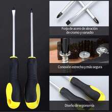 10PCS Juego de Desarmadores-Destornilladores de Precisión Extraíble Profesional Magnética Kit de Herramientas de Reparación para Computadora Móvil Teléfono Inteligente Consola de Juegos - Negro - Ver 4