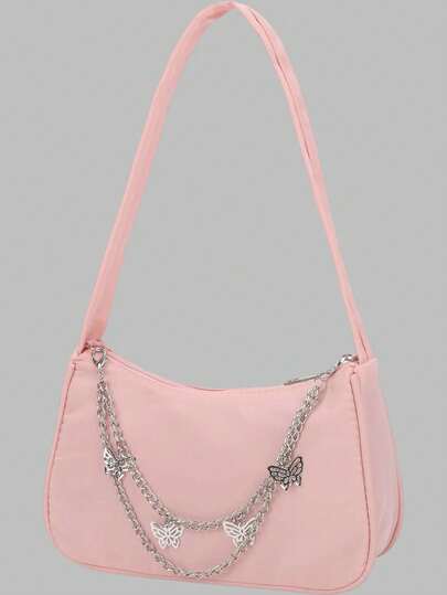 DareSee 时尚纯色单肩包 音乐节 Y2K 节 返校季 秋季 圣诞节 冬季 圣诞礼物