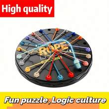 Trò chơi ghép hình dây thừng nhiều màu sắc, giúp tăng cường tư duy logic và sáng tạo, phù hợp cho thanh thiếu niên và gia đình giải trí, món quà hoàn hảo cho Ngày Valentine, Lễ Tạ ơn, Giáng sinh, Năm mới và là trò chơi tư duy chiến lược dành cho giới trẻ. - Nhiều màu - Xem 2