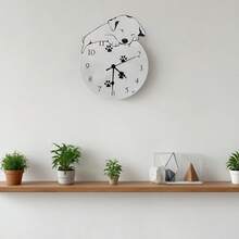 Ceas suspendat exterior în stil american, acrilic transparent, ceas de perete pentru salon, ceas decorativ silențios pentru sufragerie