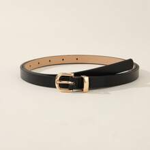 3-Piece Set Gold Single Color Belt Women's Casual Business Style Multi-Functional Skirt Pants Accessories - Black White Brown - View 2