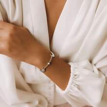 1 buc. Brățară elegantă la modă cu pandantiv de lună cu cristale de zirconiu, bijuterii pentru femei, cadou de nuntă, nou-venită