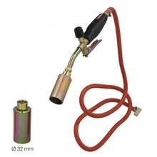 WOLFPACK PROFESSIONAL LINE Blowtorch 3 Nozzles With Lever And Tube - Orange - View 4