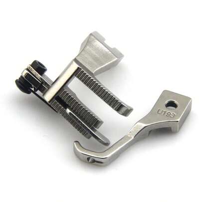 Conjunto de Calcador para Maquina de Transporte Duplo com Guia Direito 5mm U192CG/U193 - 3/16